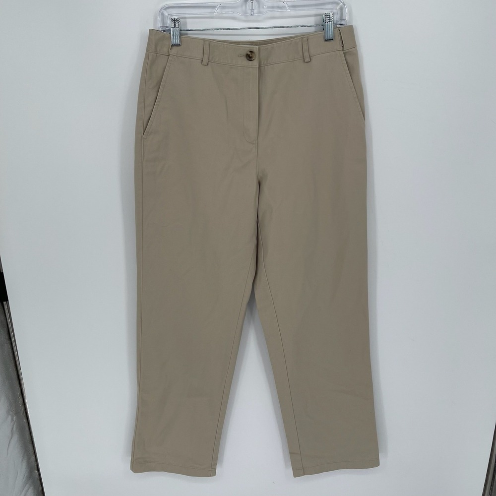 L.L.Bean Women's Khaki Classic Fit Chino Pants Size 10
